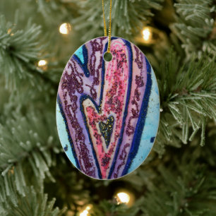 Faith Hearts Art Custom Holiday Geschenk Ornamente