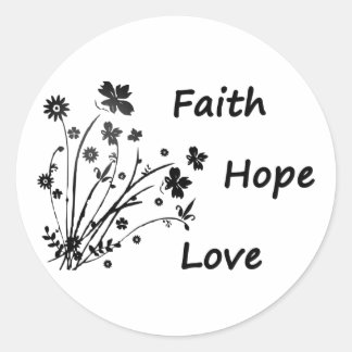 Faith Hope and Liebe Square Sticker