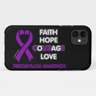 Faith Hope Courage Liebe...Fibro Case-Mate iPhone Hülle