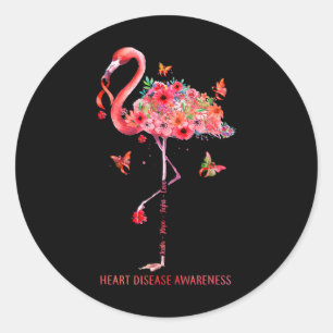 Faith Hope Fight Cure Heart Disease Awareness Runder Aufkleber