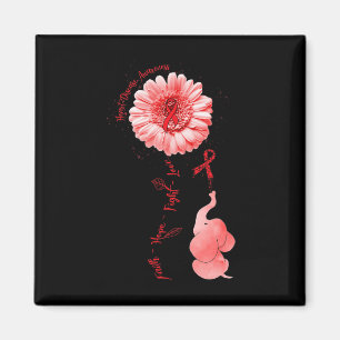 Faith Hope Fight Liebe Heart Disease Awareness Magnet