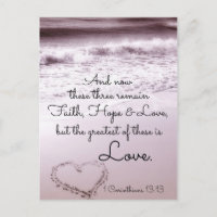Faith Hope Liebe, 1 Corinthians 13:13, Ocean Beach