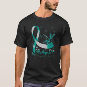 Faith Hope Liebe Agoraphobia Awareness Dragonfly T-Shirt