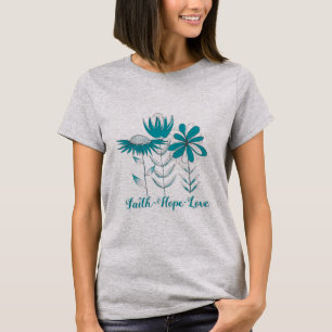 Faith Hope Liebe (aquamarin) T-Shirt