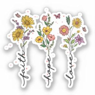 Faith-Hope-Liebe Aufkleber