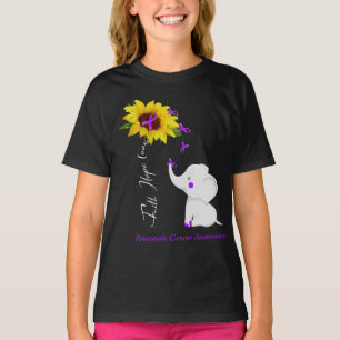 Faith Hope Liebe Bauchspeicheldrüsenkrebs Bewusst T-Shirt