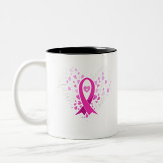 Faith Hope Liebe Breast Cancer Awareness Pink Ribb Zweifarbige Tasse