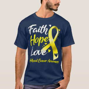 Faith Hope Liebe Childhood Cancer Awareness1654 T-Shirt