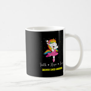 Faith Hope Liebe Childhood Cancer Awareness Unicor Kaffeetasse