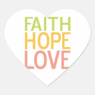 Faith Hope Liebe Christlich Inspiration Sticker