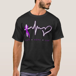 Faith Hope Liebe Christlich Peach Ribbon Krieger  T-Shirt