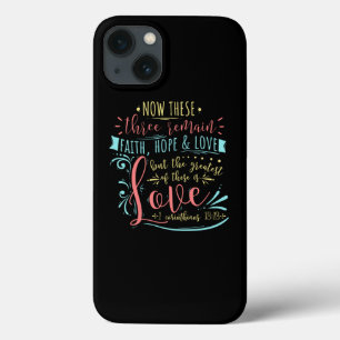 Faith Hope Liebe Christlich Scripture Letters  Case-Mate iPhone Hülle