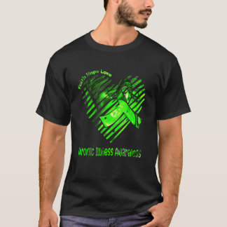 Faith Hope Liebe Chronische Krankheit Bewusstsein T-Shirt