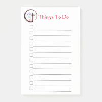 Faith Hope Liebe Cross Post-it Notes