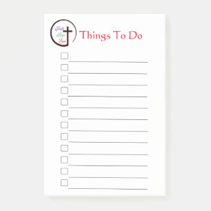 Faith Hope Liebe Cross Post-it Notes Klebezettel