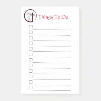 Faith Hope Liebe Cross Post-it Notes Klebezettel