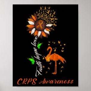 Faith Hope Liebe Crps Awareness Montag Krieger Ora Poster