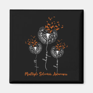 Faith Hope Liebe Dandelion Multiple Sklerosis Awar Magnet
