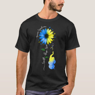 Faith Hope Liebe Down Syndrome Awareness Ribbon Ye T-Shirt