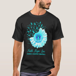 Faith Hope Liebe Edwards Syndrome Awareness Surviv T-Shirt