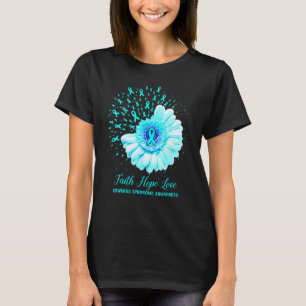 Faith Hope Liebe Edwards Syndrome Awareness Surviv T-Shirt