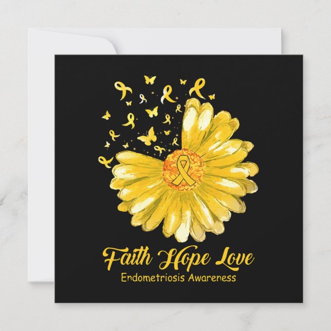 Faith Hope Liebe Endometriose Bewusstsein (Vorderseite)