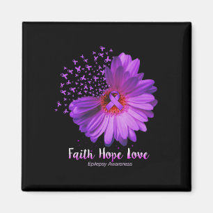 Faith Hope Liebe Epilepsy Bewusstsein Sonnenblume Magnet