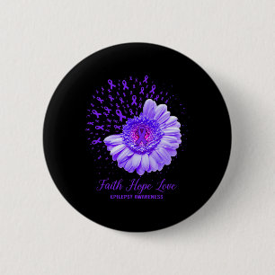 Faith Hope Liebe Epilepsy Bewusstsein Überlebende  Button