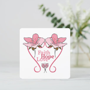 FaItH, HoPe & Liebe Feiertagskarte