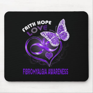 Faith Hope Liebe Fibromyalgie Bewusstsein Herz But Mousepad