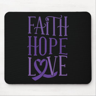 Faith Hope Liebe - Fibromyalgie Bewusstseinsförder Mousepad