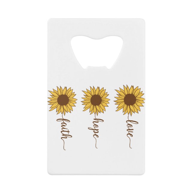 Faith Hope Liebe Geldbeutel Flaschenöffner (Vorderseite)