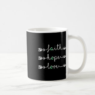 Faith Hope Liebe Green Ribbon Kidney Disease Aware Kaffeetasse