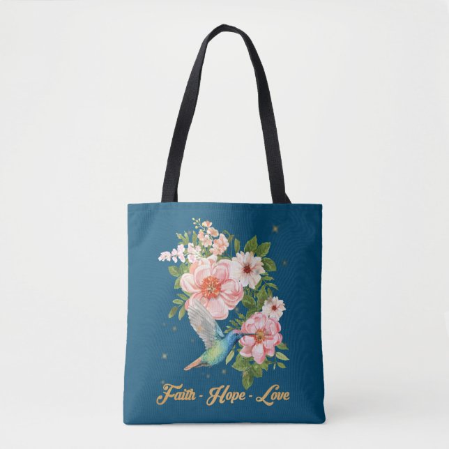 Faith Hope Liebe Hummingbird Picture Bird Print (Vorderseite)