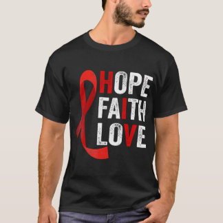Faith Hope Liebe - HV World Aids Day Awareness T-Shirt