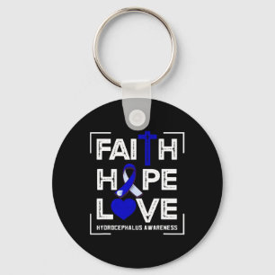 Faith Hope Liebe Hydrocephalus Bewusstsein 1 Schlüsselanhänger