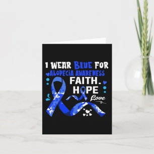 Faith Hope Liebe Ich trage Blau für Alopezie Bewus Karte