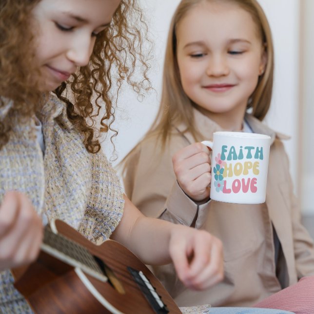 Faith Hope Liebe Inspiration Zitat Kaffeetasse (Von Creator hochgeladen)