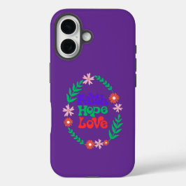 Faith hope Liebe iphone 16 case