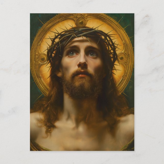 Faith Hope Liebe | Jesus Christ Christliches Gesch Einladungspostkarte (Vorderseite)