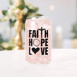 Faith Hope Liebe Jesus Christliche Religion Dosenglas