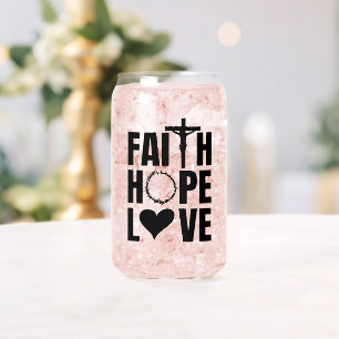Faith Hope Liebe Jesus Christliche Religion Dosenglas