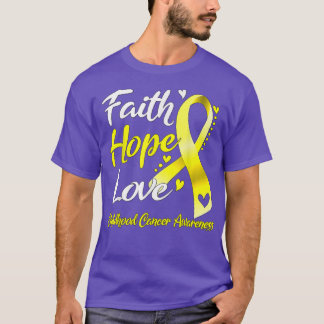 Faith Hope Liebe Kinderkrebsbewusstsein1650 T-Shirt