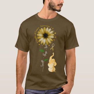 Faith Hope Liebe Kinderkrebsbewusstsein Gold Ri T-Shirt