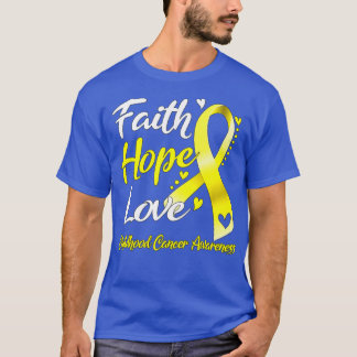 Faith Hope Liebe Kindheit Krebs Bewusstsein (1) T-Shirt