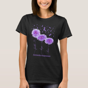 Faith Hope Liebe Lila Blume Ribbon Demenz Awar T-Shirt