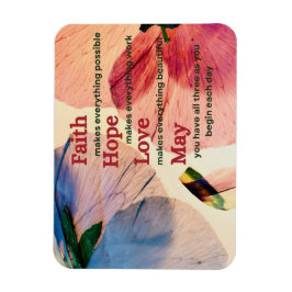 Faith Hope Liebe May Magnet