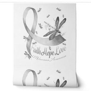 Faith Hope Liebe Melanoma Awareness Dragonfly Tapete