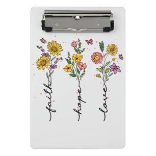 Faith-Hope-Liebe Mini Klemmbrett