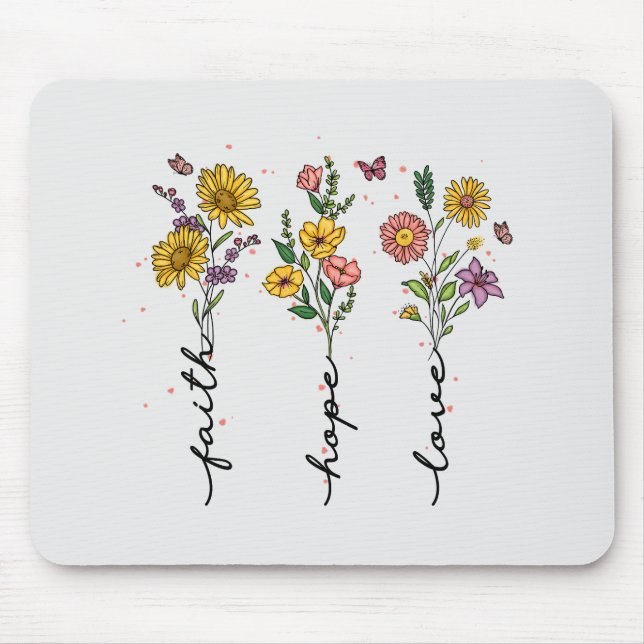 Faith-Hope-Liebe Mousepad (Vorne)